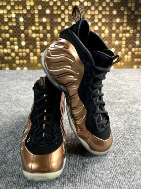 Copper Nike Air Foamposite One 2017 GS Size 6Y7W Black Metallic Copper Penny